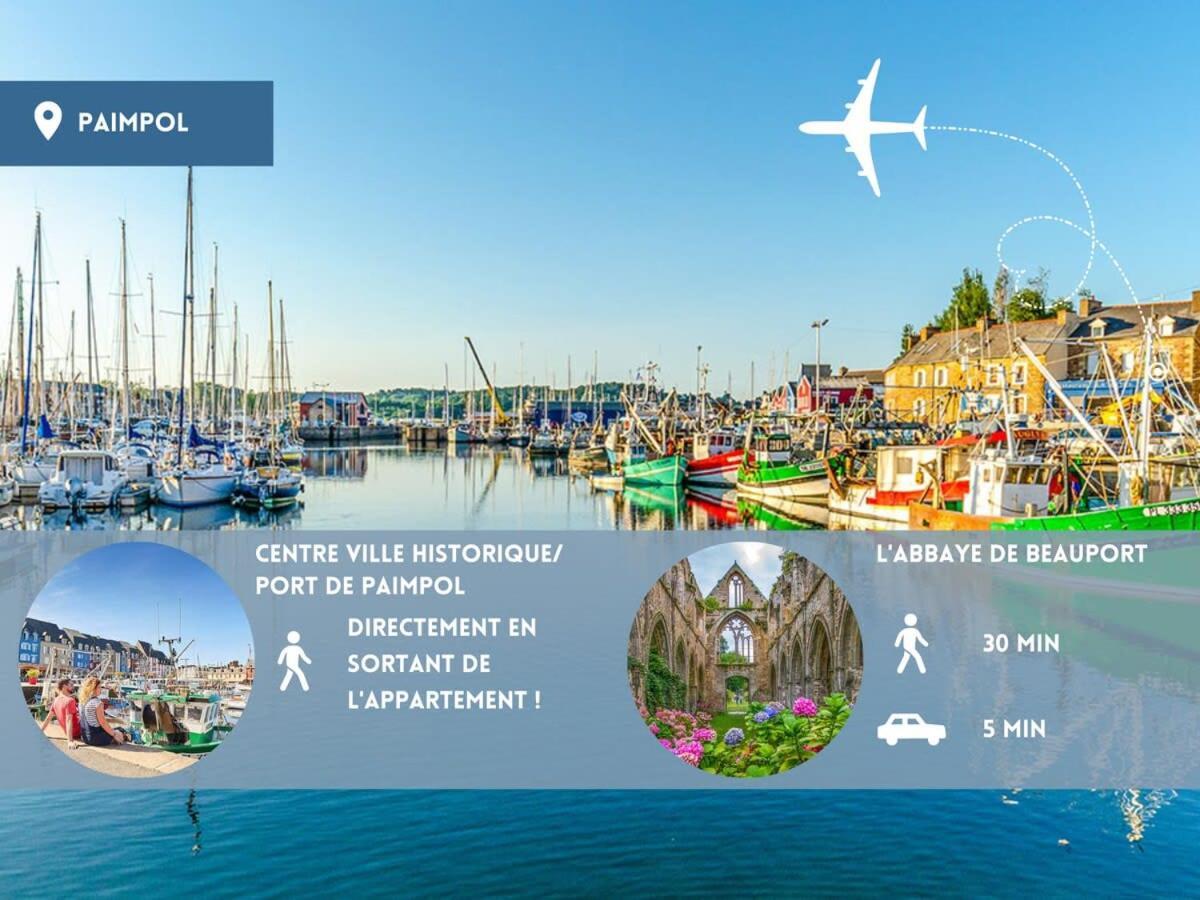 Magnifique T2 Coeur De Ville Port A Pieds Paimpol Kültér fotó